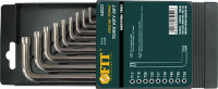 Ключ TORX-звездочка к-т 9шт (Т*10-Т*50) Fit /64022/ ПРОФИ