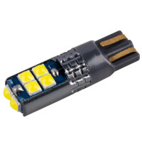 Автолампа светодиодная 12В T10 /W5W/ 10 SMD Can Bus БЕЛАЯ /салон, габариты, номер, стопы/ S08202080/