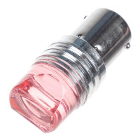 Автолампа светодиодная 12В S25 /P21W/ 9SMD стробоскоп /Красная/08201570/
