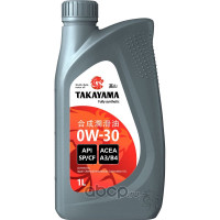 Масло Takayama SAE 0W30 1 л API SP/CF A3/B4 син 322781