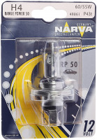 Автолампа H4 12В 60/55 P43t NARVA Range Power Blue+ /48677/