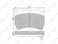 *Колодка тормозная 5232 PN /LYNXauto BD-5105/