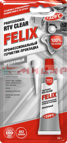 Герметик-прокладка Felix 32 г /прозрачный/ Герметик-прокладка Felix 32 г /прозрачный/