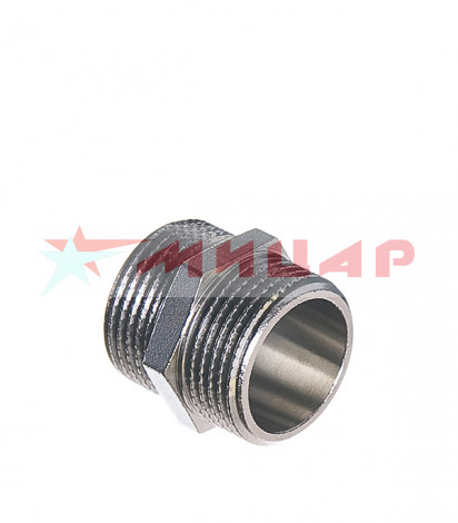 Переходник 1/2"-1/2" нар.резьба-нар.резьба чугун /нипель/