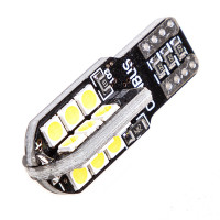 Автолампа светодиодная 12В Т10 24SMD с обманкой /S08201454/
