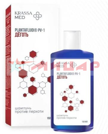 Шампунь Krassa Med 150мл /против перхоти/ деготь
