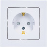 Розетка 1 вх с/п с/з с/ш ATLAS DESIGN /ATN000144/ белая