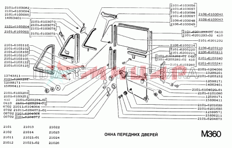 Стекло боковое ВАЗ-01-06 передней двери /опускное/ Стекло боковое ВАЗ-01-06 передней двери /опускное/