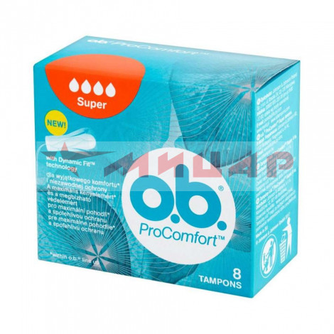 Тампоны OB 8шт /супер/ ProComfort Тампоны OB 8шт /супер/ ProComfort