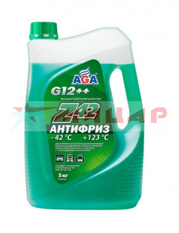 Антифриз 5 кг AGA G12++ зеленый AGA049Z