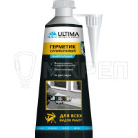 Герметик силиконовый универсальный 80мл Ultima U /белый/