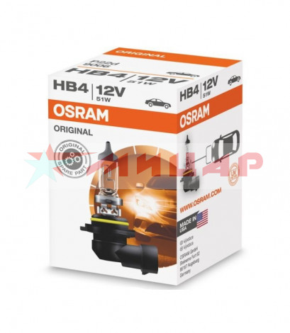 Автолампа НB4 12В 51W P22d (9006) Osram 9006
